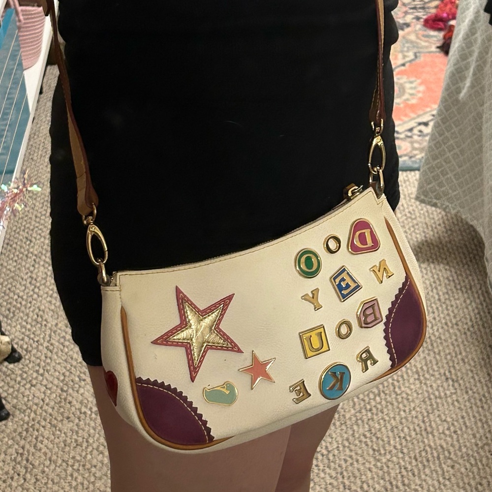 Dooney and bourke y2k white vintage crossbody purse